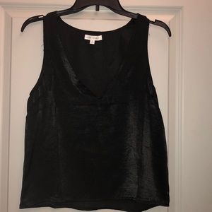 Black suede tank